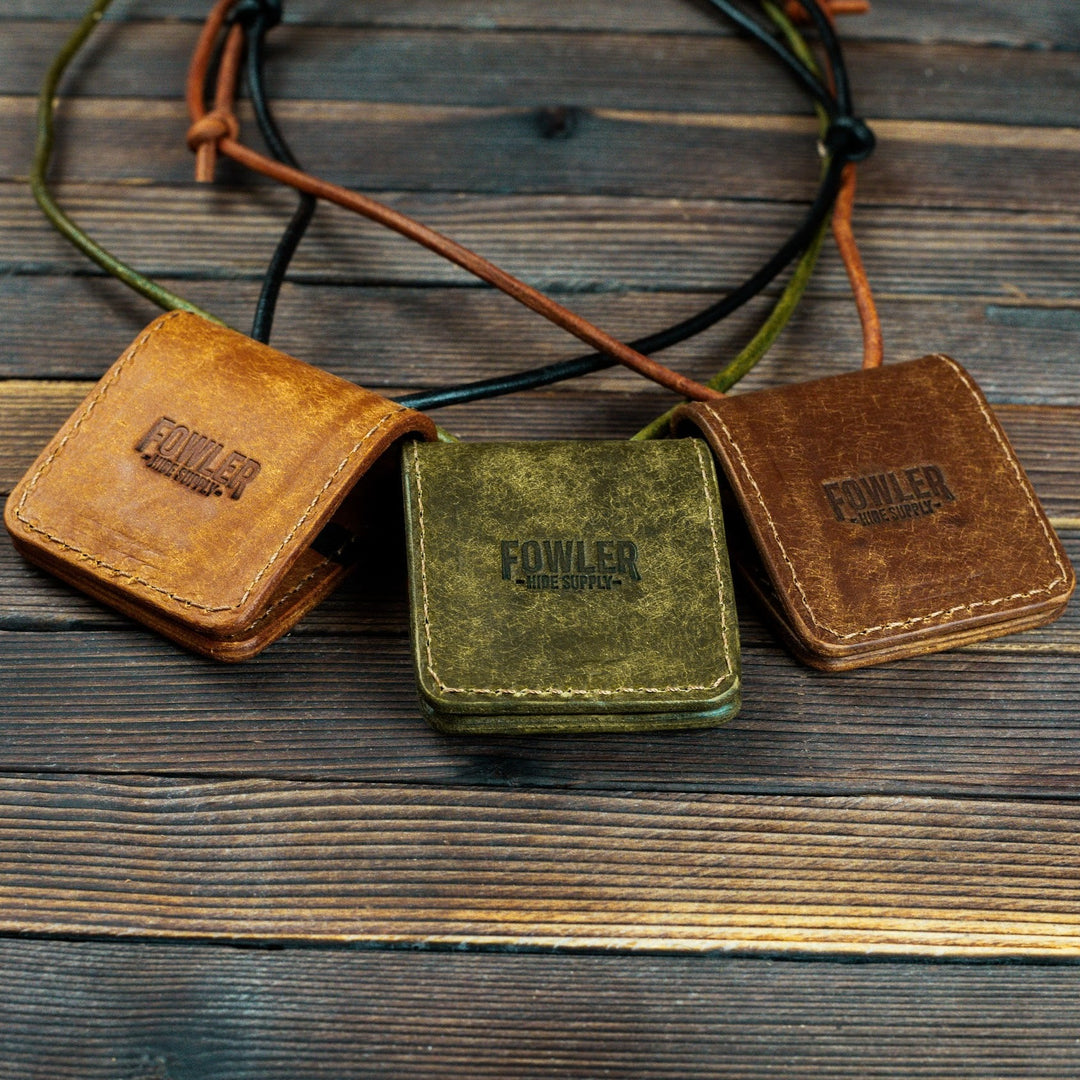 Leather Turkey/Elk Diaphragm Call Wallet Three Color Options
